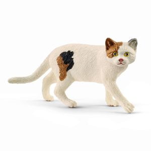 Schleich White and Brown American Shorthair Cat