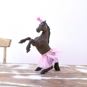 Rearing Dark Brown Horse