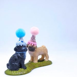 Limited Edition Schleich Pug Puppy Duo