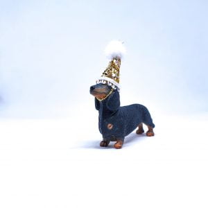 Black and Tan Miniature Dachshund Sausage Dog