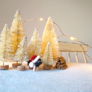 Cream miniature Christmas tree...