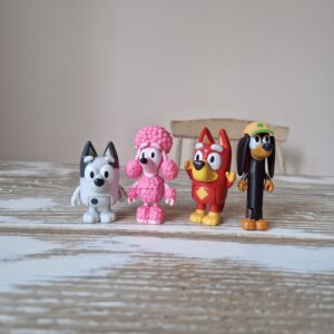 Bluey's Friends - Coco, Rusty, Muffin and Snickers Cake Toppers