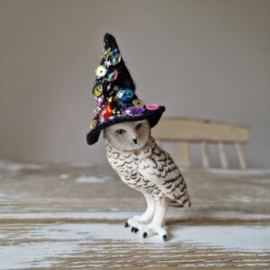 Limited Edition Jewel and Sparkle Witches Hat Owl